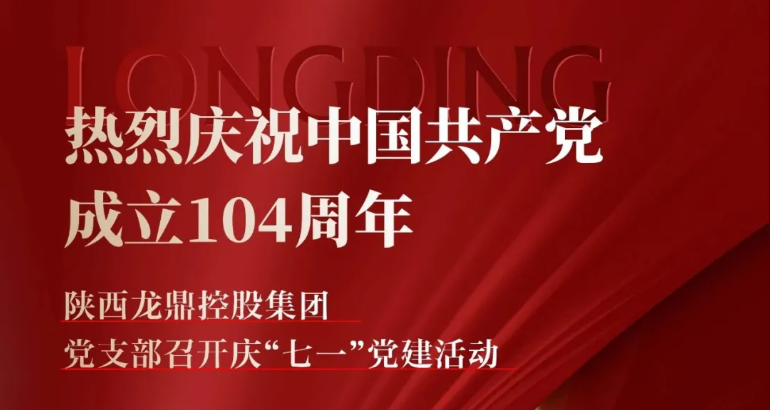龙鼎集团党支部开展系列活动热烈庆祝中国共产党成立104周年
